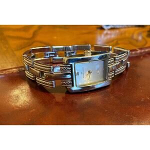 Women's Anne Klein Diamond Watch, Silver Tone Bracelet Band